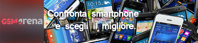 GSMArena, confronta gli smartphone.
