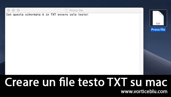 Creare file TXT su Mac