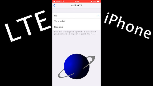 iOS – Abilitare / Disabilitare LTE su iPhone