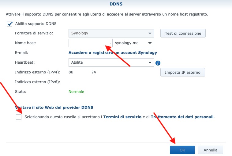 NAS Synology: DDNS Gratis con Synology